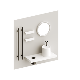 Eumar Ovo setti 2 komposiittikivikylpyhuonekalusteryhm&auml;