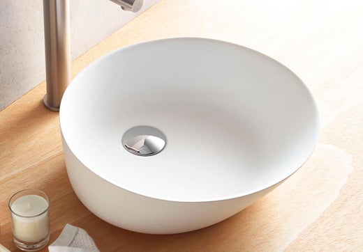Lapetek Umbria malja-allas solid surface valkoinen 380x120 mm
